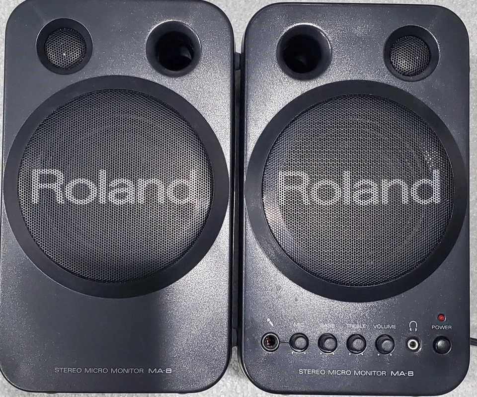 Altavoces micro monitor estéreo Roland MA-8 negros Foto 1 de 1