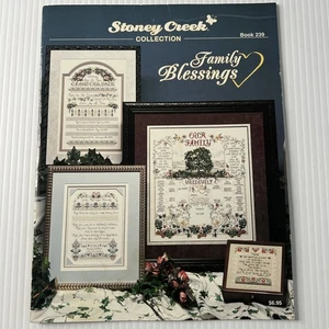 Stoney Creek Collection Cross Stich Pattern Leaflet Family Blessing Family Tree - Picture 1 of 7