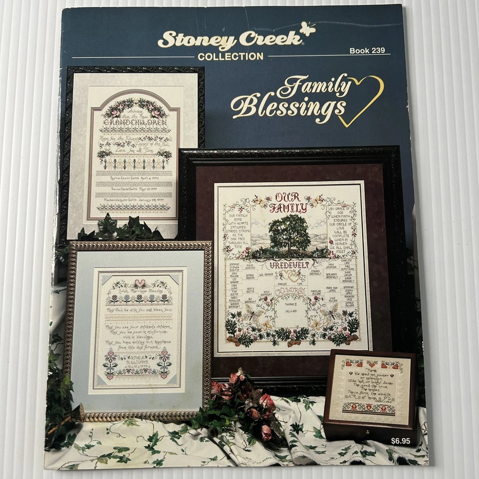 Stoney Creek Collection Cross Stich Pattern Leaflet Family Blessing Family Tree - Image 1 of 4