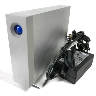 LaCie D2 Thunderbolt 3 6TB External HDD USB 3.1 7.2K RPM 2GGAP4-500 w/ A/C & TB3 — 第 1/3 张图片