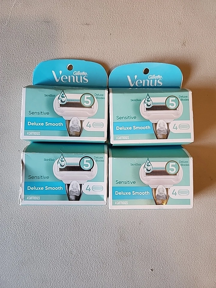 Gillette Venus Sensitive Deluxe Smooth 4 cartuchos con 5 hojas. Lote de 4 Foto 1 de 1