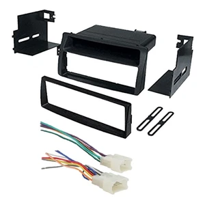 Kit de montaje en tablero de instalación de radio estéreo para automóvil Toyota Corolla Single Din arnés de cableado - Imagen 1 de 4