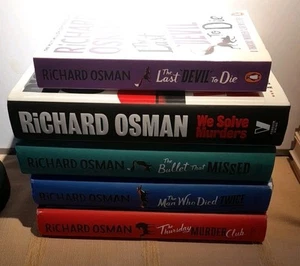 Richard Osman 5 Book Bundle The Thursday Murder Club, We Solve Murders Free P&P - Picture 1 of 13