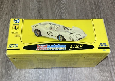 JOUEF EVOLUTION 1:18 FERRARI 412P N.A.R.T. Le Mans 1967  Diecast Die-Cast WHITE - Image 1 of 4