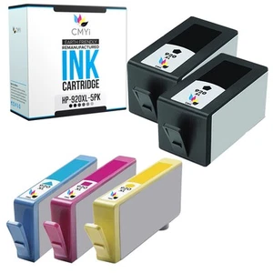 CMYi 5-Pack Compatible 920XL Printer Cartridge for HP OfficeJet 6000 6500 7000 - Picture 1 of 7