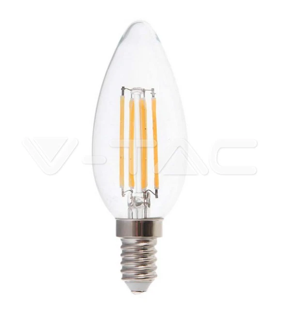 Lampadina led candela V-tac E14 6W 3000K VT-2327 - 212848