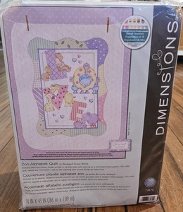 Dimensions Baby Hugs Zoo Alphabet Quilt Cross Stitch Kit 34x43in New Cathy Heck - Picture 1 of 3