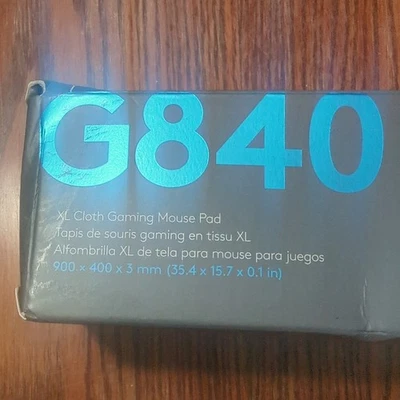 Logitech G840 Extra Large Black Gaming Mouse Pad 900 x 400 x 3 mm - Image 1 of 2