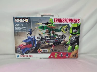 Kre-o Transformers: OPTIMUS PRIME DINO Hauler Set - 275 piezas (Hasbro, 2014) NUEVO Foto 1 de 4