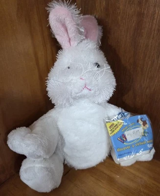 Peluche Webkinz Rabbit nuevo con etiqueta sellada y código de juego Hm078 Foto 1 de 4