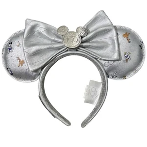 Cerchietto Orecchie Minnie Platino 100° Anniversario Parchi Disney Loungefly - Foto 1 di 5
