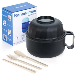 Large Ramen Bowl, Ramen Noodle Bowls Microwavable, Ramen Cooker with strainer... - Picture 1 of 6