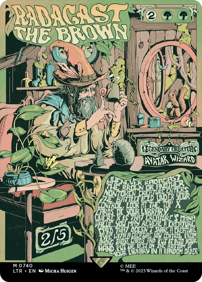 MTG Radagast the Brown Borderless  - The Lord of the Rings #740 - Image 1 of 1