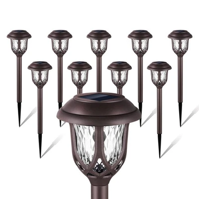 10 Pack Solar Lights Outdoor Decorative Garden Yard Lights for Pathway Walkwa... - Image 1 of 4