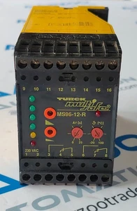 TURCK MULTISAFE MS96-12-R 230VAC EVALUATION DEVICE CONTROL UNIT USED - Picture 1 of 9