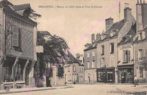 Cpa 45190 Beaugency House 13th Century Place St Etienne Bookstore Lefevre 1913 - Picture 1 of 2