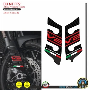 ADESIVI 3D PROTEZIONI Forcelle Parafango Compatibil DUCATI MULTISTRADA V2 FR2 - Picture 1 of 1