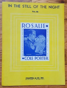 In The Still Of The Night Sheet Music 1937 Cole Porter Nelson Eddy Rosalie - Picture 1 of 1