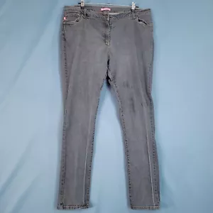 Woman Within Natural Fit Skinny Leg Denim Pants Black Size 20T - Picture 1 of 7