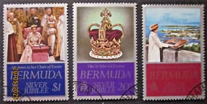 BERMUDA ~ S.G. 371 - 373 ~ 1977 SILVER JUBILEE STAMPS OMNIBUS ~ VFU #04762 - Picture 1 of 1