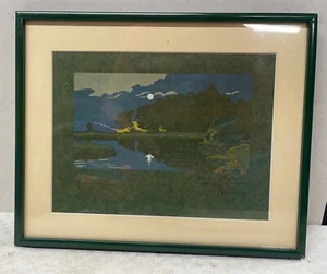 Peinture au pochoir  E. Sevelinge 1919, a Maitre Peyrat hommage à l'auteur - Imagen 1 de 6