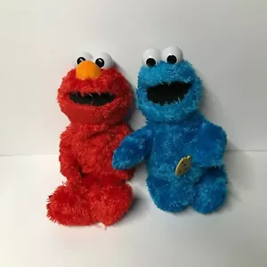 Hasbro Sesame Street Elmo and Cookie Monster Talking Condition is Used  - Picture 1 of 12