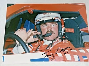 Terry Labonte BUDWEISER FORD #11 ATLANTA 1989 VINTAGE HALL OF FAMER signed photo - Picture 1 of 3