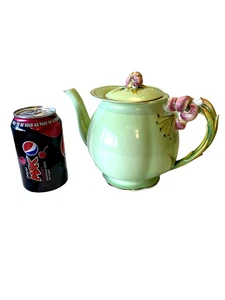 Art Deco Royal Winton Grimwades gorgeous large 'Tiger Lily' 5-cup teapot c1942 - Picture 1 of 16