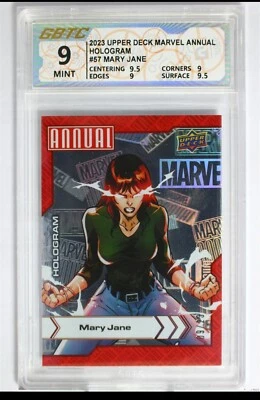 2022-23 Upper Deck Marvel Annual Hologram 9/23 Mary Jane Parker #57 - Image 1 of 2