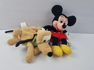 Disney Mickey Mouse Pluto Plush Bean Bag Mini Walt Disney Company - Picture 1 of 13