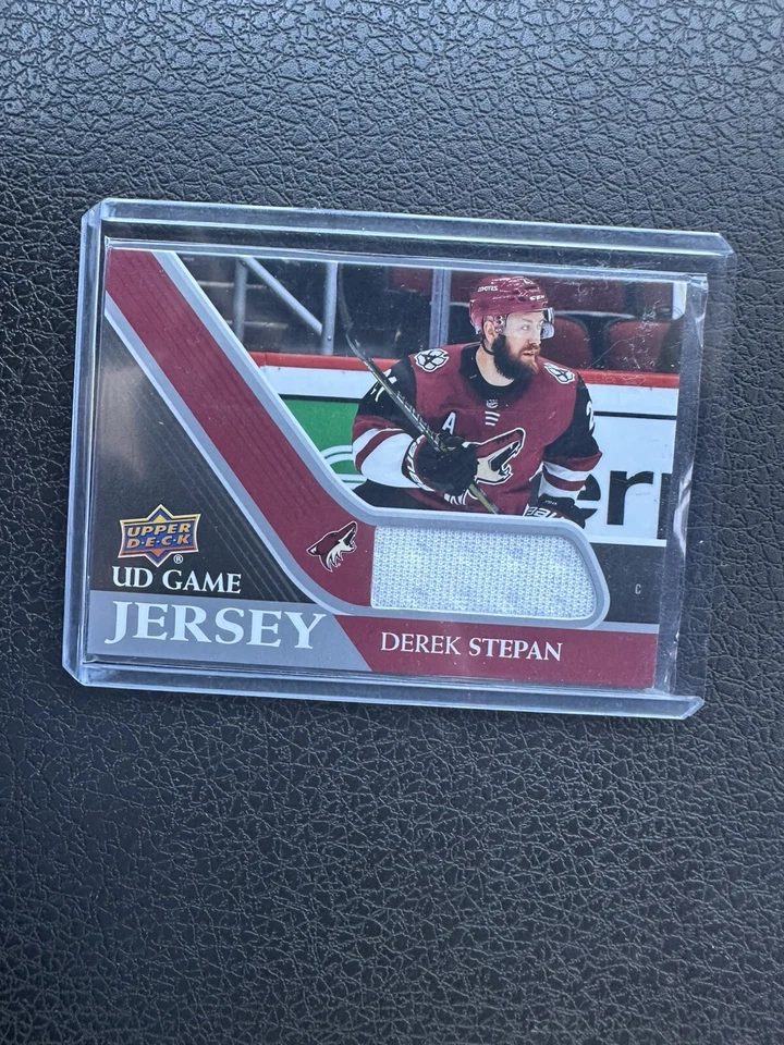 2020-21 UD Series 1 Game Jersey Relic #GJ-DS DEREK STEPAN- PHOENIX COYOTES  - Image 1 of 2