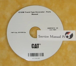 XEBP9919 Caterpillar E120B Hydraulic Excavator Parts Manual Book CD 7NF - Picture 1 of 1