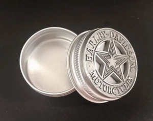 HARLEY-DAVIDSON STAR MOTORRAD BIKER PEWTER SILBER STASH PILLENDOSE - Bild 1 von 2
