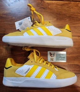 New Adidas Tyshawn Low yellow H06338 Shoes Mens size 9 NWOB - Picture 1 of 5