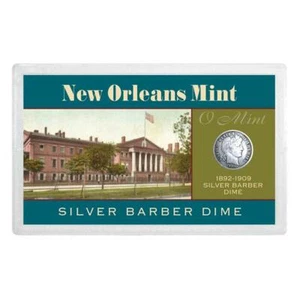 UPM Global 14433 New Orleans Mint Silver Barber Dime Over 100 Years Old - Picture 1 of 1
