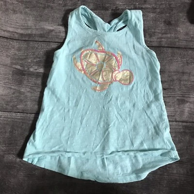 Girl's Jillian’s Closet Sea Turtle Tank Top 6x Racerback - Image 1 of 4