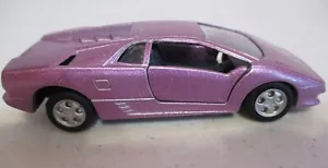 Lamborghini Diablo-Gabbiano Ala-Viola-DieCast-1/40-4 1/4"Lungo-Vintage-Come mostrato - Foto 1 di 5