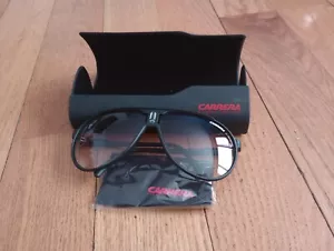 Carrera Champion 65/N Authentic Aviator Sunglasses - Matte Frame, Case, 62-12 - Picture 1 of 7