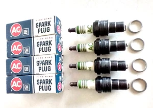 (Pack of 4) Spark Plug Vintage ACDELCO GM Fire Ring 44N (Made in USA) - Foto 1 di 6