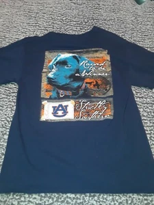 Auburn Tigers Dog T-Shirt Strictly Southern Size Medium Tee Color Navy - Picture 1 of 4