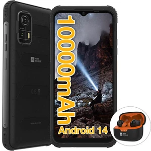 AGM H MAX Unlocked Rugged Smartphone 10000mAh Android 14 4G Dual SIM 6.6inch NFC - Picture 1 of 11