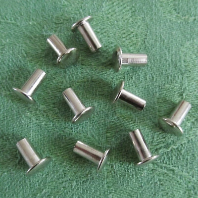 Hülsenmuttern M4x20 vernickelt ohne Schlitz 10 Stück NEU - Bild 1 von 2