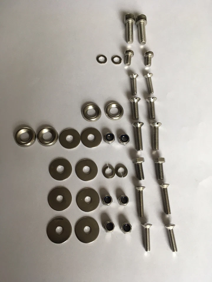 Lambretta Stainless Steel Series 3 Horncast Mudguard Legshield Fixing Kit - Image 1 of 1