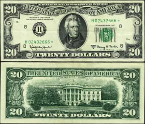 FR. 2066 H* $20 1963-A Federal Reserve Note St. Louis H-* Block XF Star - Picture 1 of 3