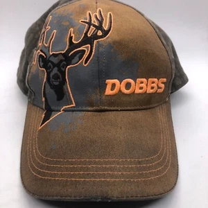 DOBBS Hat Cap Mossy oak Brown & Camo with orange Embroider One Size All strap - Picture 1 of 7