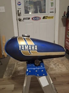 1974 Yamaha RD200 Marine Blue Fuel Tank. Part # 398-24110-11-75 Free Shipping!!! - Picture 1 of 24