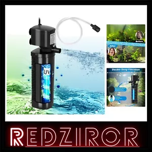 Aquarium UV Filter 200GPH for 20-75 Gallon Tanks - Crystal Clear Water Solution - Picture 1 of 9