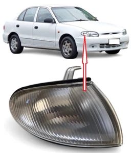 Front RIGHT Turn Signal White for Hyundai Accent 1 Excel 3X-3 1997-1999 - Picture 1 of 5