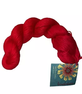 Mirasol Lachiwa Pima Cotton Linen DK Yarn Color 1412 Red Lightweight - Picture 1 of 8