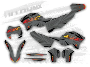 Grafik Set passend KTM EXC EXC-F 125 250 300 450 530 2008 2009 2010 2011 - Bild 1 von 1